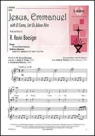 Jesus Emmanuel SATB choral sheet music cover Thumbnail